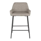Lot de 2 tabourets de bar industriels hauteur comptoir