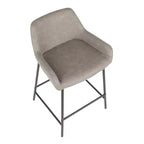 Lot de 2 tabourets de bar industriels hauteur comptoir