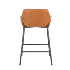 Lot de 2 tabourets de bar industriels hauteur comptoir