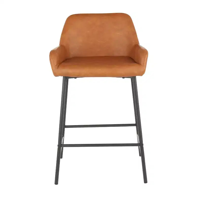 Lot de 2 tabourets de bar industriels hauteur comptoir