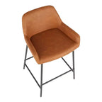 Lot de 2 tabourets de bar industriels hauteur comptoir