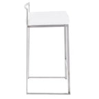 Lot de 2 tabourets de bar empilables contemporains Fuji