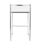 Lot de 2 tabourets de bar empilables contemporains Fuji