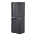 Sterilite Lot de 2 Organiseurs de Rangement à 4 Étagères Réglables pour Garage, Gris - Lot de 2