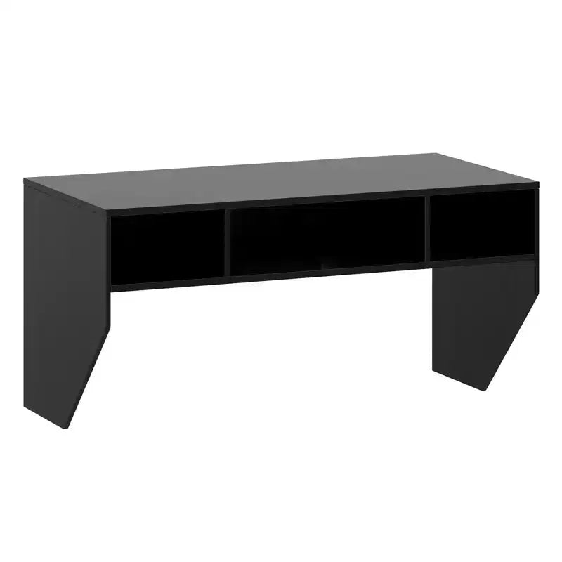 Table d'ordinateur murale flottante, bureau solide, mobilier de bureau à domicile, étagère de rangement