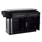 Chariot de rangement de cuisine portable multi-compartiments avec plateau en acier inoxydable et armoire à roulettes