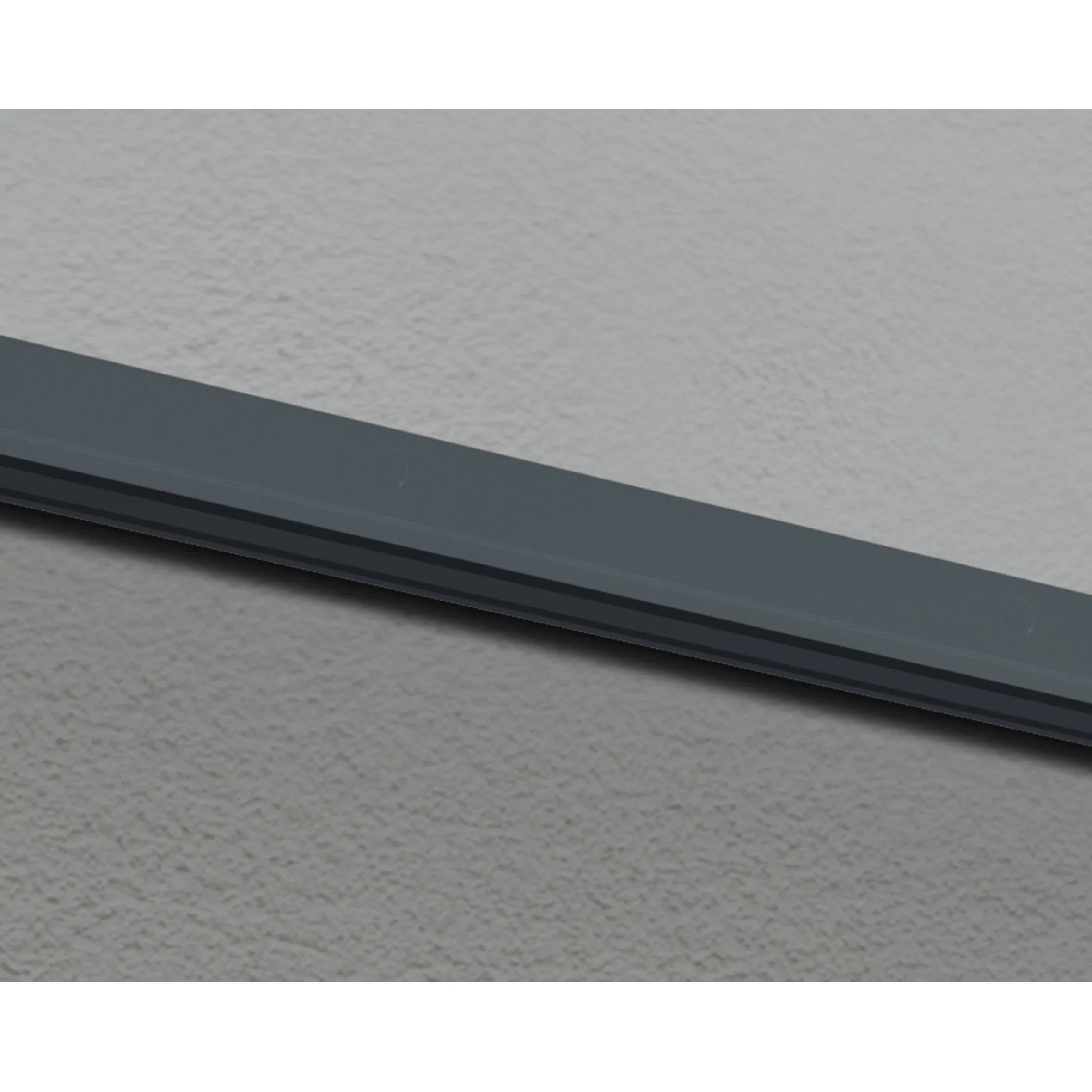 Auvent Sophia gris transparent pour portes et fenêtres de 0,9 m