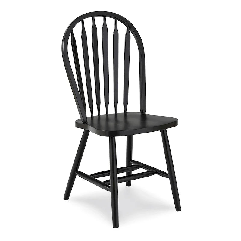 Chaise de salle à manger Windsor Arrowback en bois massif