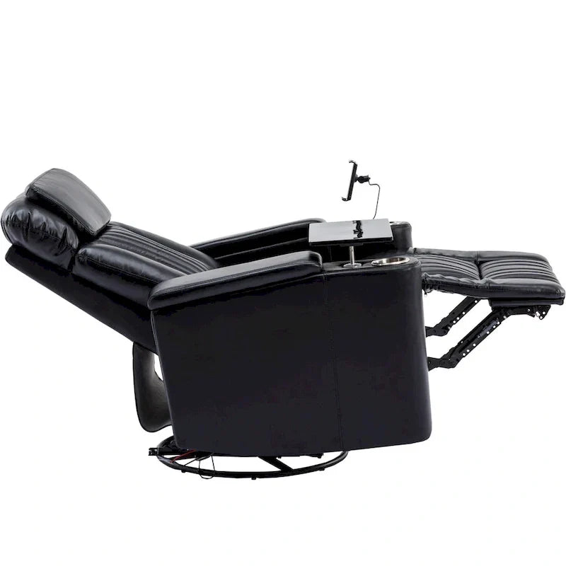 Fauteuil inclinable motorisé de cinéma maison multifonctionnel pivotant à 270°