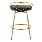 Lot de 2 tabourets de bar hauteur comptoir Charlotte