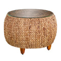 Table basse ronde Terraza en jacinthe d'eau de SEI Furniture