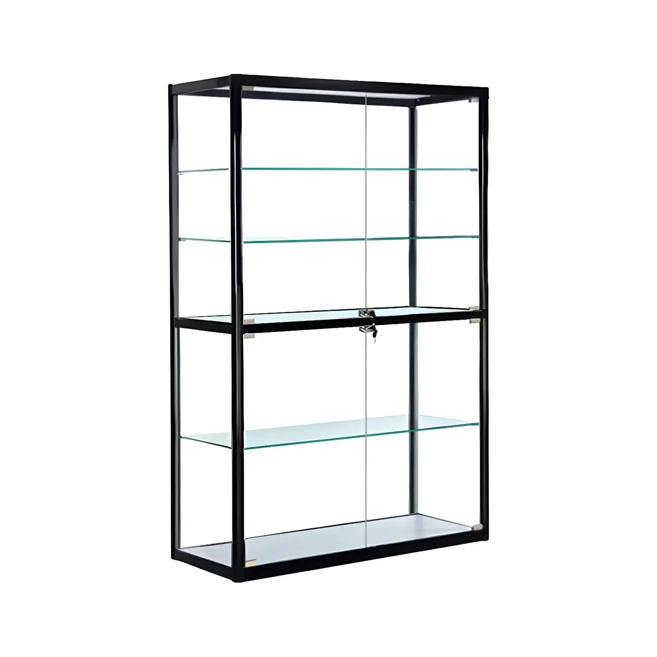 Vitrine rectangulaire contemporaine en verre noir