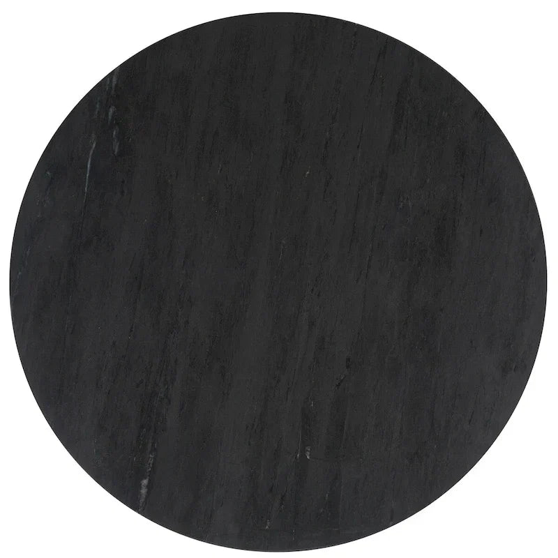 Table d'appoint ronde haute en marbre SAFAVIEH Couture Ghicu - 56 cm L x 53 cm P x 61 cm H - 21Wx21Dx24H