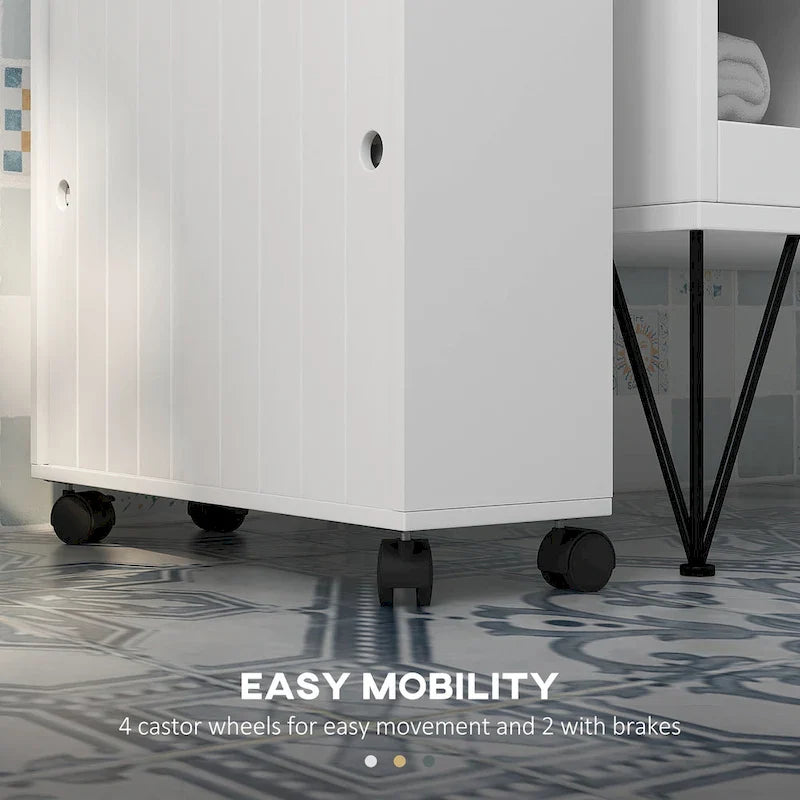 Petit meuble de rangement de salle de bain avec trous pour papier