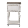 Table de chevet à pieds blancs antiques Magnolia Manor