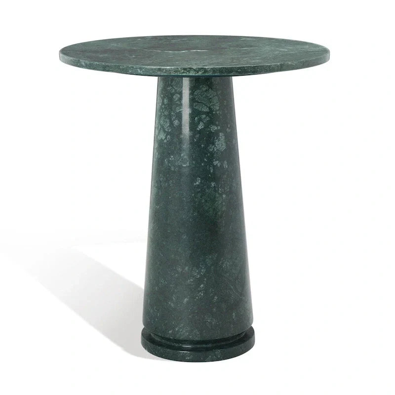 Table d'appoint ronde haute en marbre SAFAVIEH Couture Ghicu - 56 cm L x 53 cm P x 61 cm H - 21Wx21Dx24H